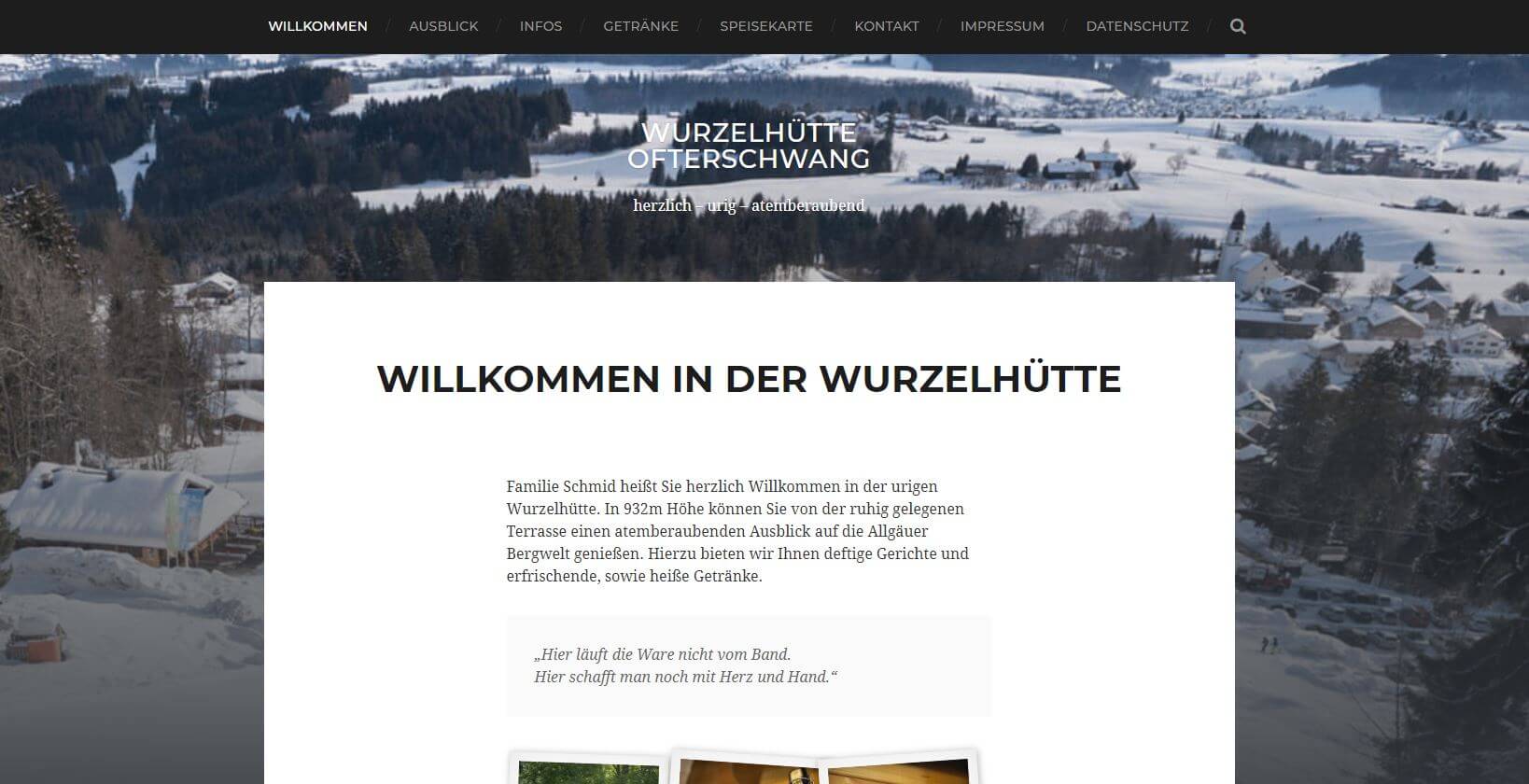 Wurzelhütte Ofterschwang