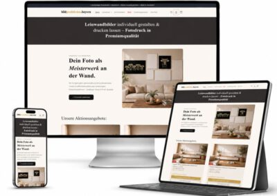 Shopify-Shop für Fotoprodukte