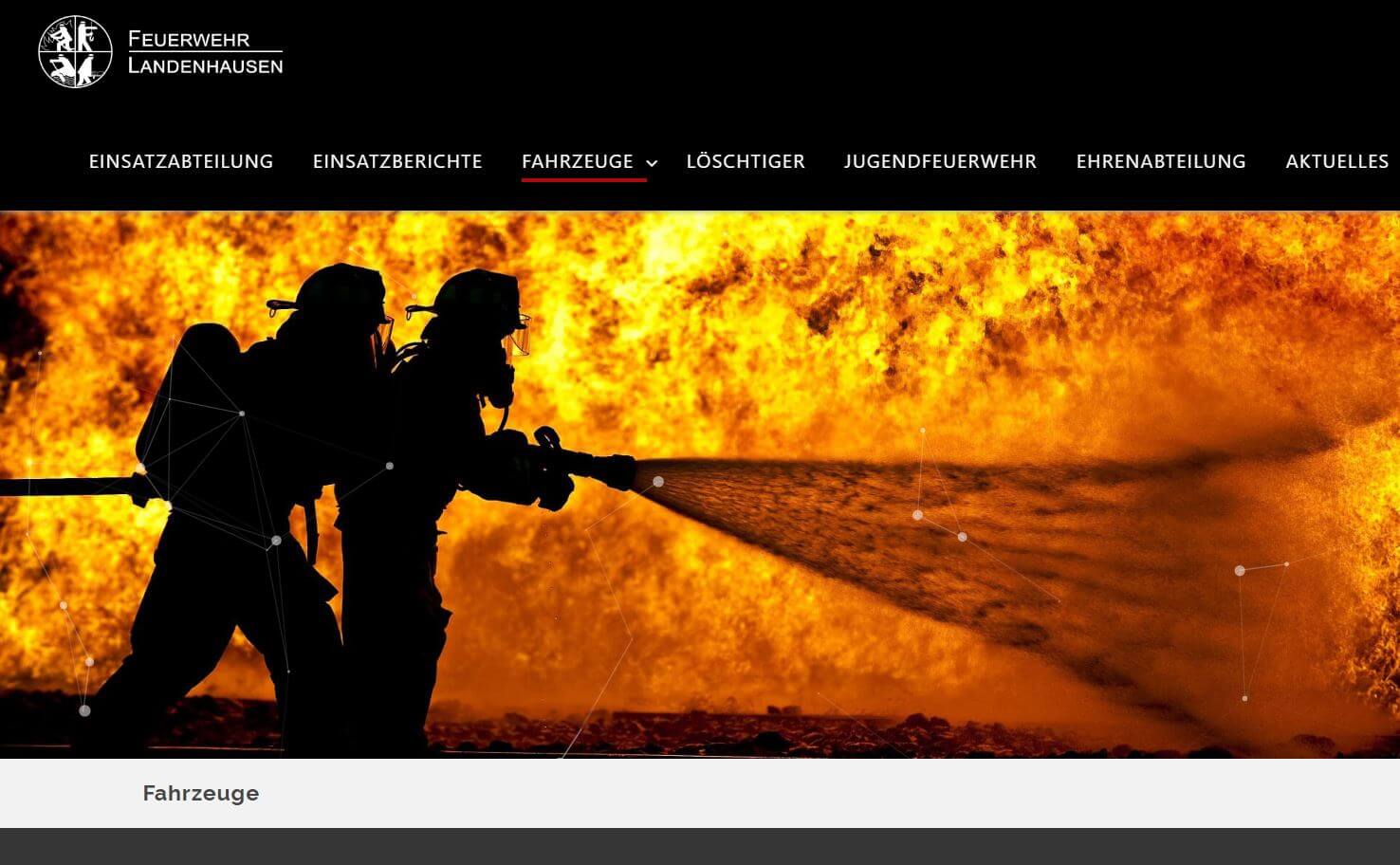 Screenshot der feuerwehr-landenhausen.de
