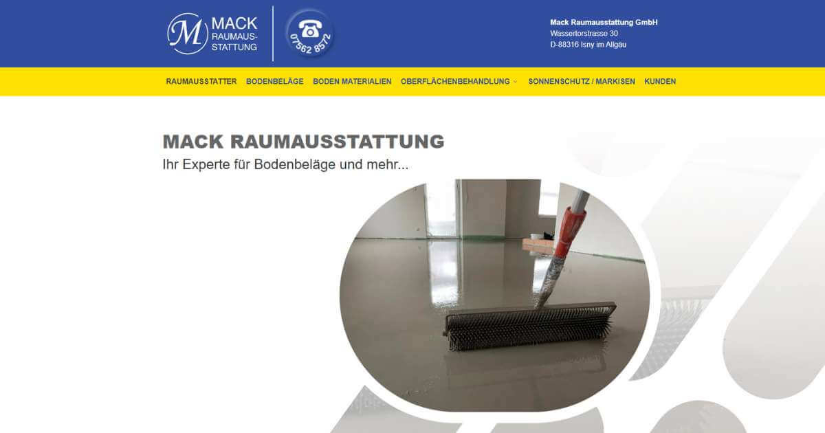 Mack Raumausstattung - Isny / Bodenbeläge vom Profi
