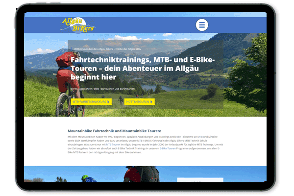 allgaeu-bikers.de – Fahrtechniktrainings, MTB- und E-Bike-Touren