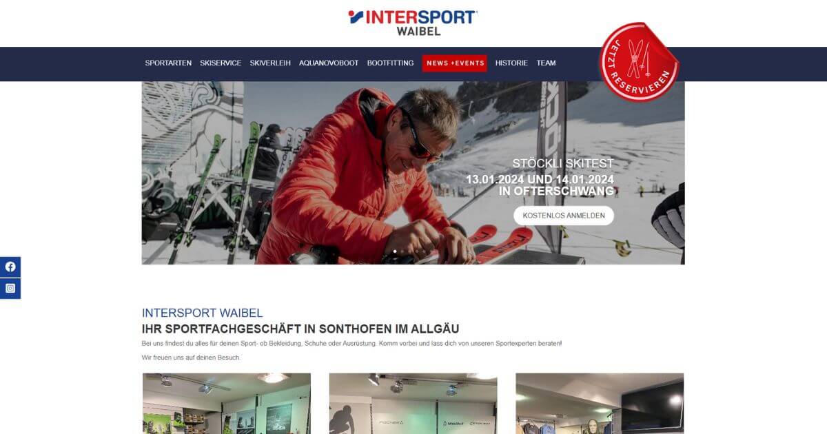 Intersport Waibel - Sonthofen im Allgäu - Sportfachgeschäft Intersport Waibel - Sonthofen im Allgäu - Sportfachgeschäft