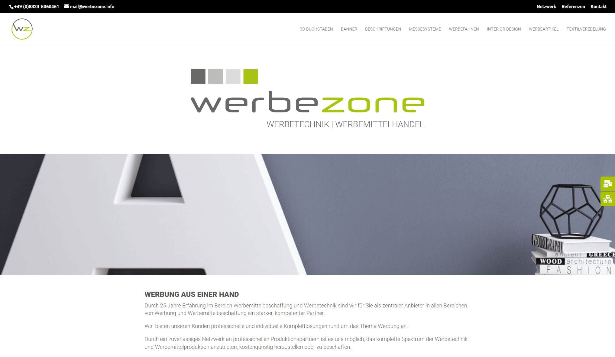 https://werbezone.info - Werbetechnik und Werbemittelhandel